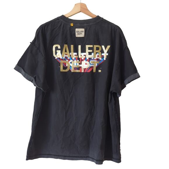 Gallery Dept. Art That Kills T-Shirt Medium Black Ash Inside Out Tee